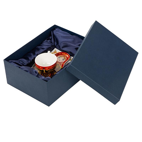 Подарочный набор для чая Матрешка (хохлома) - рис 2.
