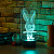 3D лампа Зайчонок - миниатюра - рис 4.
