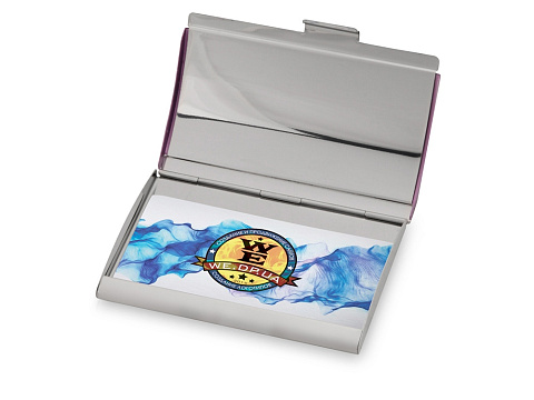 Визитница Смит, фиолетовый/серебристый - рис 2.