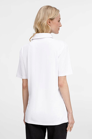 Рубашка поло унисекс Senti, белая - рис 10.