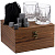Набор бокалов для виски с охлаждающими камнями в деревянном ящике - миниатюра