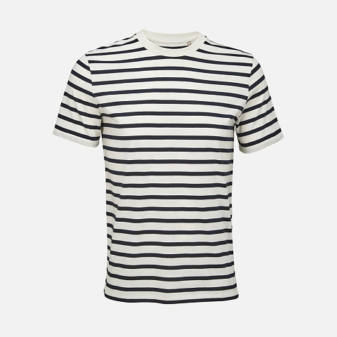 Футболка унисекс Legend, молочно-белая с темно-синим - рис 2.