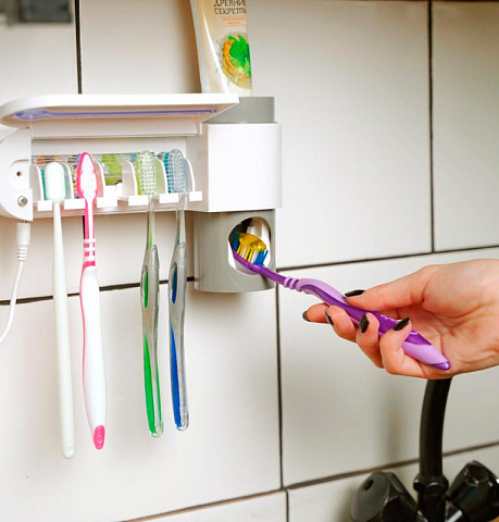 Стерилизатор для зубных щёток с дозатором Clean Life - рис 4.