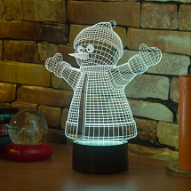 3D светильник Снеговик