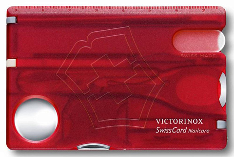 Набор инструментов SwissCard Nailcare, красный - рис 2.
