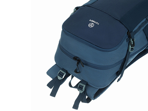 Туристический рюкзак TORBER КЕМПИНГ, синий, полиэстер, 31 х 51 х 14 см - рис 7.