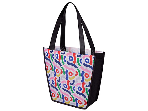 Сумка для шопинга с донной складкой и ручкой из нетканого PET материала - рис 5.