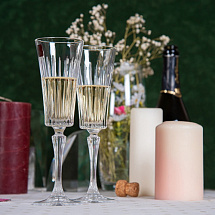 Набор бокалов для шампанского Кристаллы (2 шт)