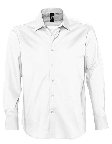 Рубашка мужская с длинным рукавом Brighton, белая - рис 2.