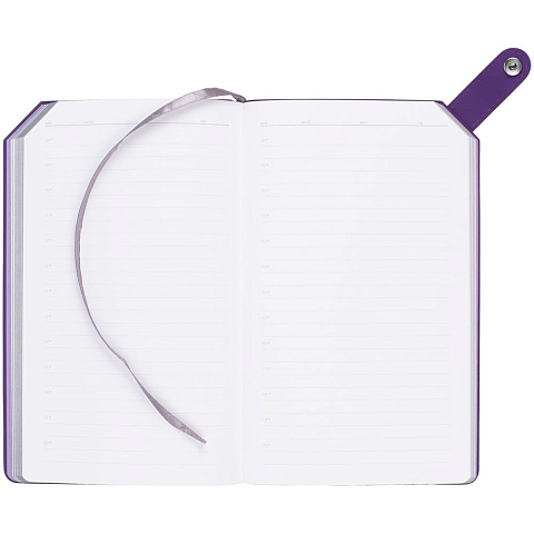 Ежедневник Corner, недатированный, серый с фиолетовым - рис 7.
