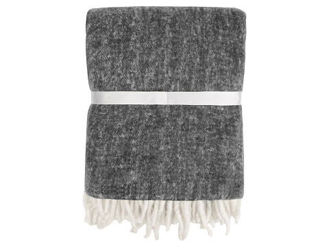 Плед Warmy с шерстью, темно-серый - рис 5.