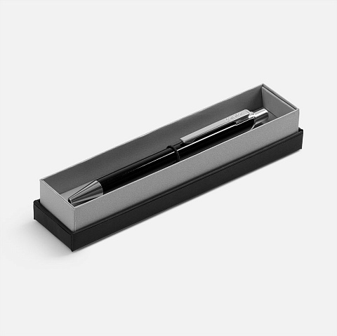 Ручка шариковая Arvent Glossy в футляре, черная