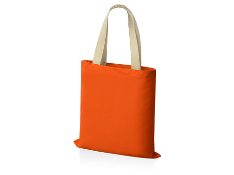 Сумка для шопинга Steady из хлопка с парусиновыми ручками, 260 г/м2, оранжевый (P) - рис 2.