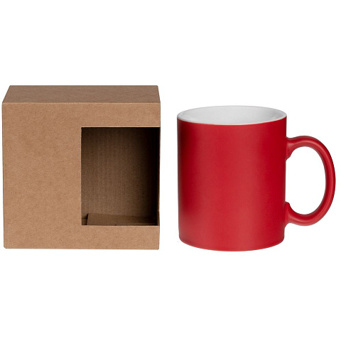 Коробка для кружки с окном Cupcase, крафт - рис 4.