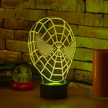 3D светильник Маска человека паука