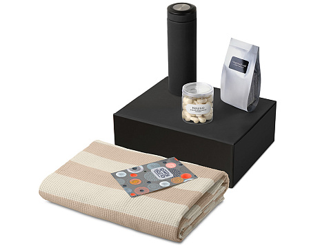 Подарочный набор Re:y. Warm с пледом, термосом и чаем - рис 2.