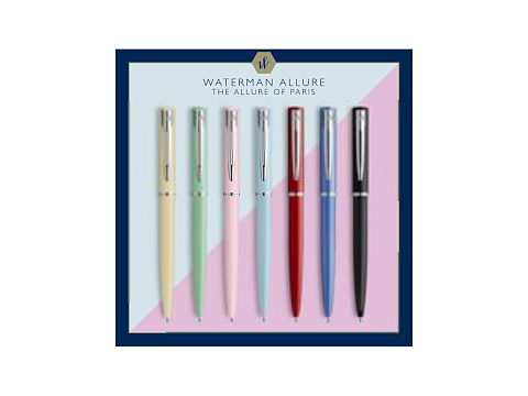 Шариковая ручка Waterman Allure blue CT - рис 5.