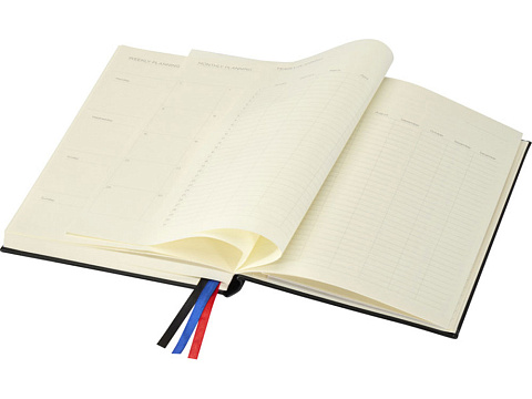 Блокнот Alder формата A5 в твердой обложке, черный - рис 5.