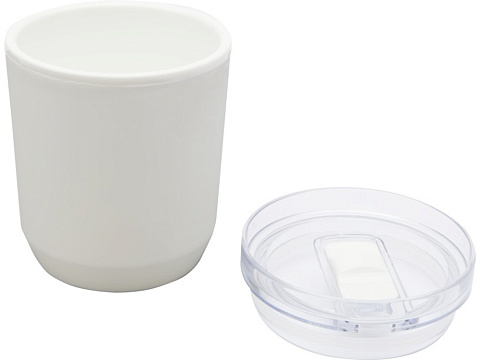 Hudson кружка из переработанного пластика с двойными стенками объемом 180 мл, белый - рис 4.