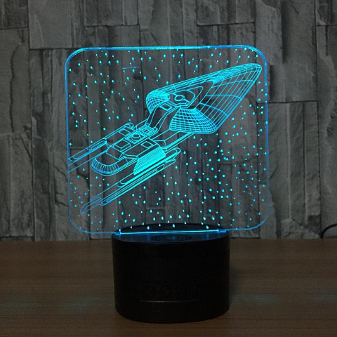 3D светильник Звездолёт - рис 3.