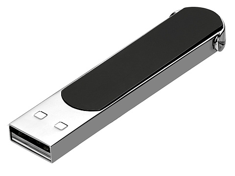 Металлическая ручка с флешкой на 16 Гб и светящимся логотипом Patronus, матовая черная - рис 7.