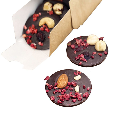 Шоколадные конфеты Mendiants, темный шоколад - рис 2.