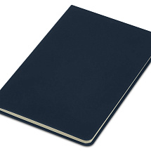 Блокнот в твердой обложке A5 Виспи в клетку, темно-синий