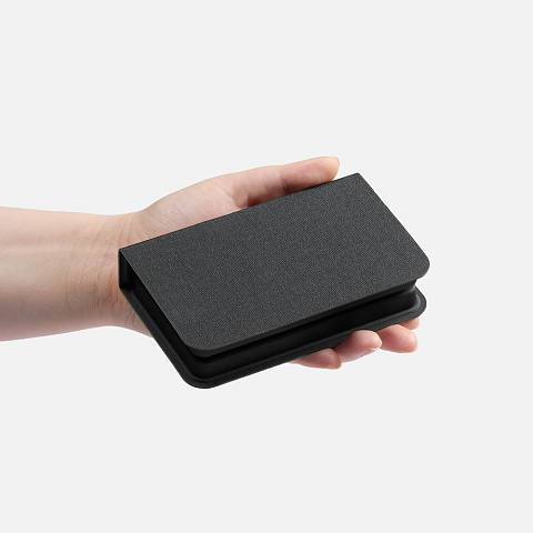 Внешний аккумулятор с беспроводной зарядкой reCover, черный - рис 8.