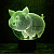 3D светильник Свинья - миниатюра - рис 2.