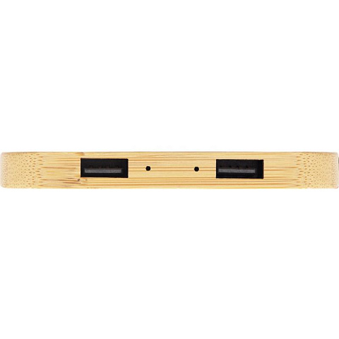 USB хаб с беспроводной зарядкой из бамбука (5 Вт) - рис 5.