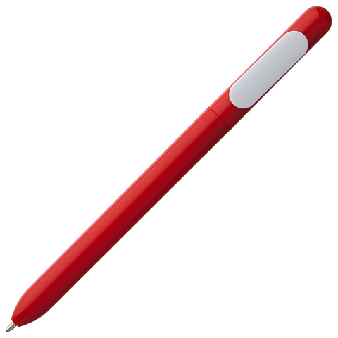 Ручка шариковая Swiper, красная с белым - рис 3.