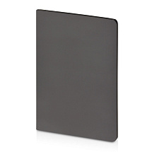 Бизнес-тетрадь А5 Pragmatic Contrast, 40 листов в клетку, серый с черным срезом