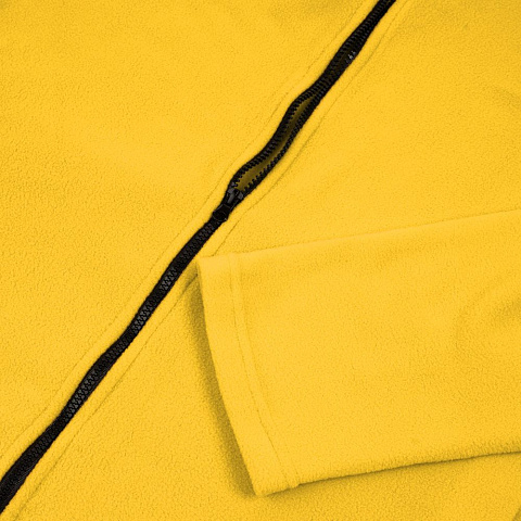 Куртка флисовая унисекс Manakin, желтая - рис 4.