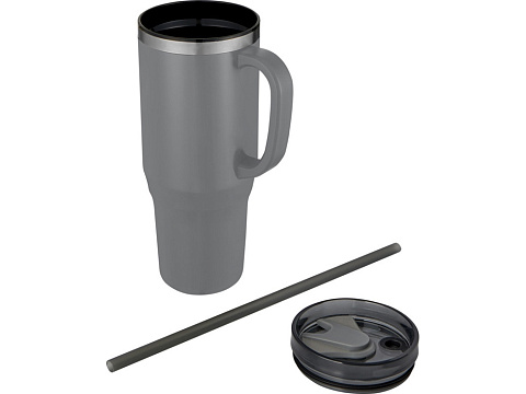 Melbourne кружка 1200 мл, сертифицированная согласно RCS, с соломинкой - Серый - рис 3.