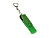 USB-флешка на 64 Гб 2 в 1 поворотный механизм, c дополнительным разъемом Type-C с одноцветным металлическим клипом, зеленый - миниатюра
