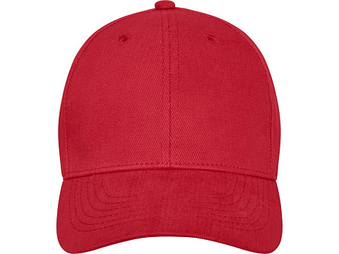 Бейсболка Davis, 6 панелей, красный - рис 2.