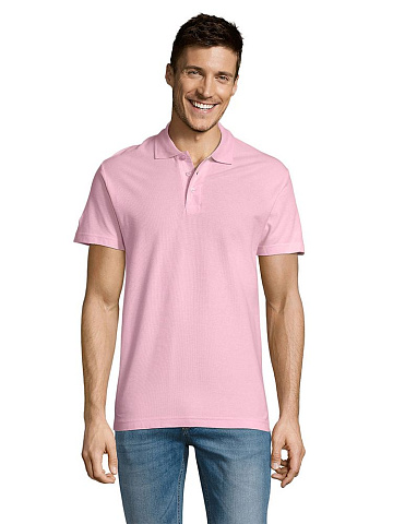 Рубашка поло мужская Summer 170, розовая - рис 5.
