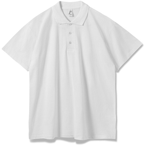 Рубашка поло мужская Summer 170, белая - рис 2.