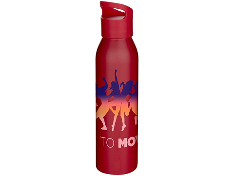 Одностенная бутылка для воды Sky, изготовленная из нержавеющей стали, 650 мл, красный - рис 4.