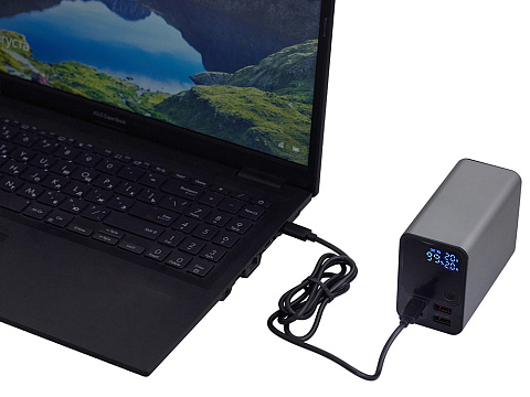 Внешний аккумулятор для ноутбуков EpIQ, 100 Вт, 30000 mAh, темно-серый - рис 11.