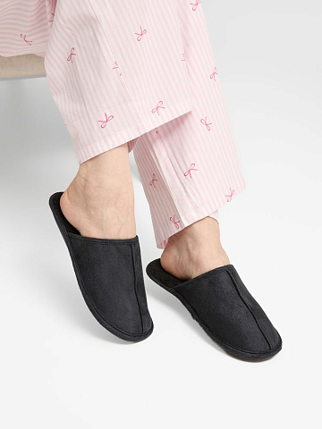 Тапочки домашние Norridge, черные - рис 6.