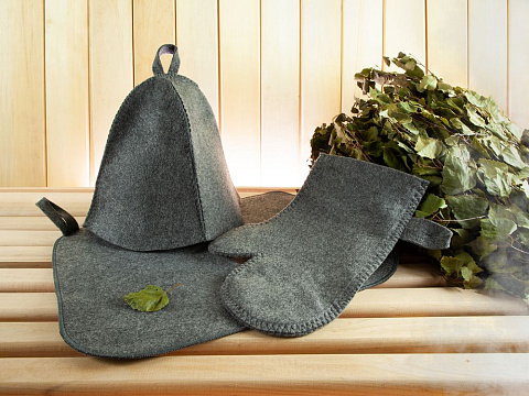 Набор для бани «Парилка», ver.2, серый - рис 6.