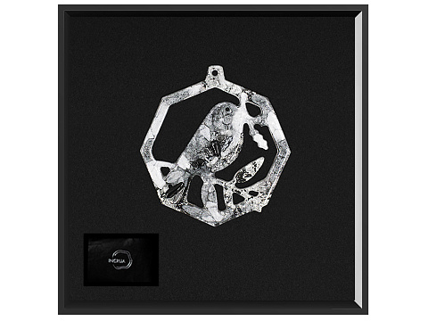 Елочные игрушки (Снегирь) Обсидиан - рис 2.