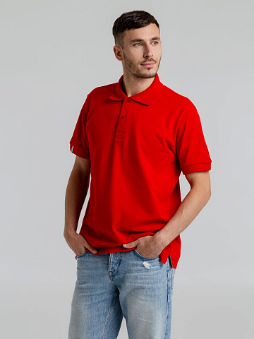 Рубашка поло мужская Virma Premium, красная - рис 7.