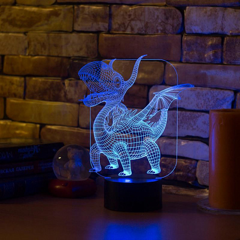 3D светильник Дракоша - рис 2.