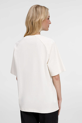 Футболка оверсайз унисекс Avenu, молочно-белая - рис 11.