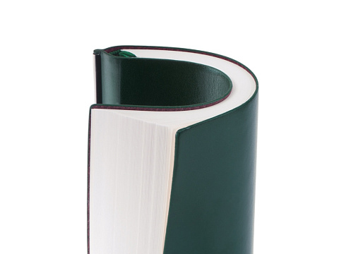 Блокнот А5 Scribe, гибкая обложка, 96 листов 80 гр/м2, зеленый - рис 7.