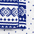 Новогодний шарф Теплая зима (синий) - миниатюра - рис 5.
