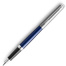 Перьевая ручка Waterman Hemisphere Entry Point Stainless Steel with Blue Lacquer в подарочной упаковке