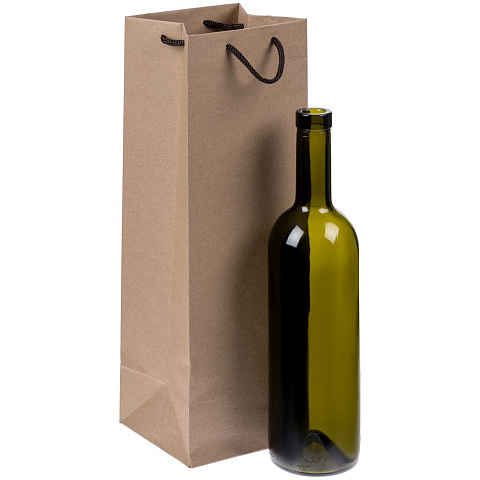 Пакет под бутылку Vindemia, крафт - рис 4.